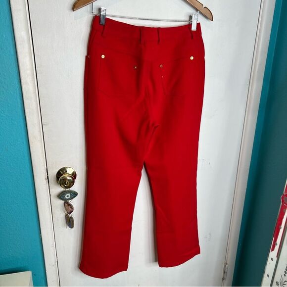 St. John sports by Marie gray minor ribbed ankle length pants - Picture 3 of 5